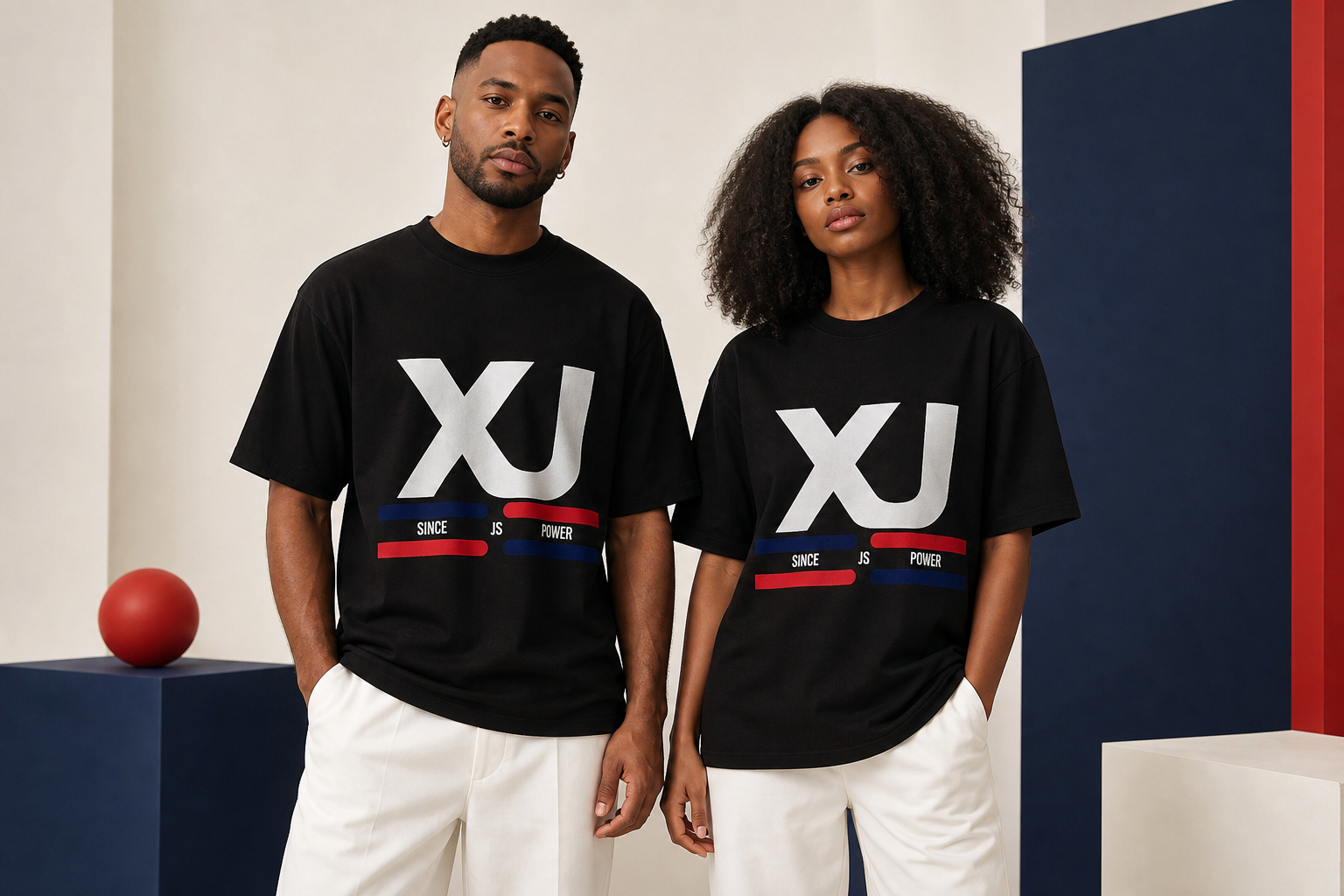 T-shirt XJ noir Tendance, campagne