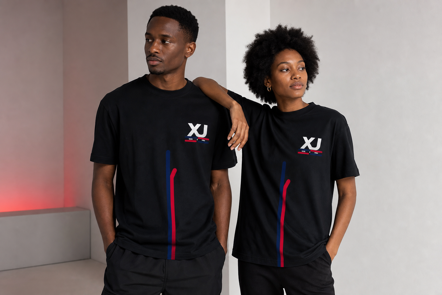 T-shirt XJ noir, campagne