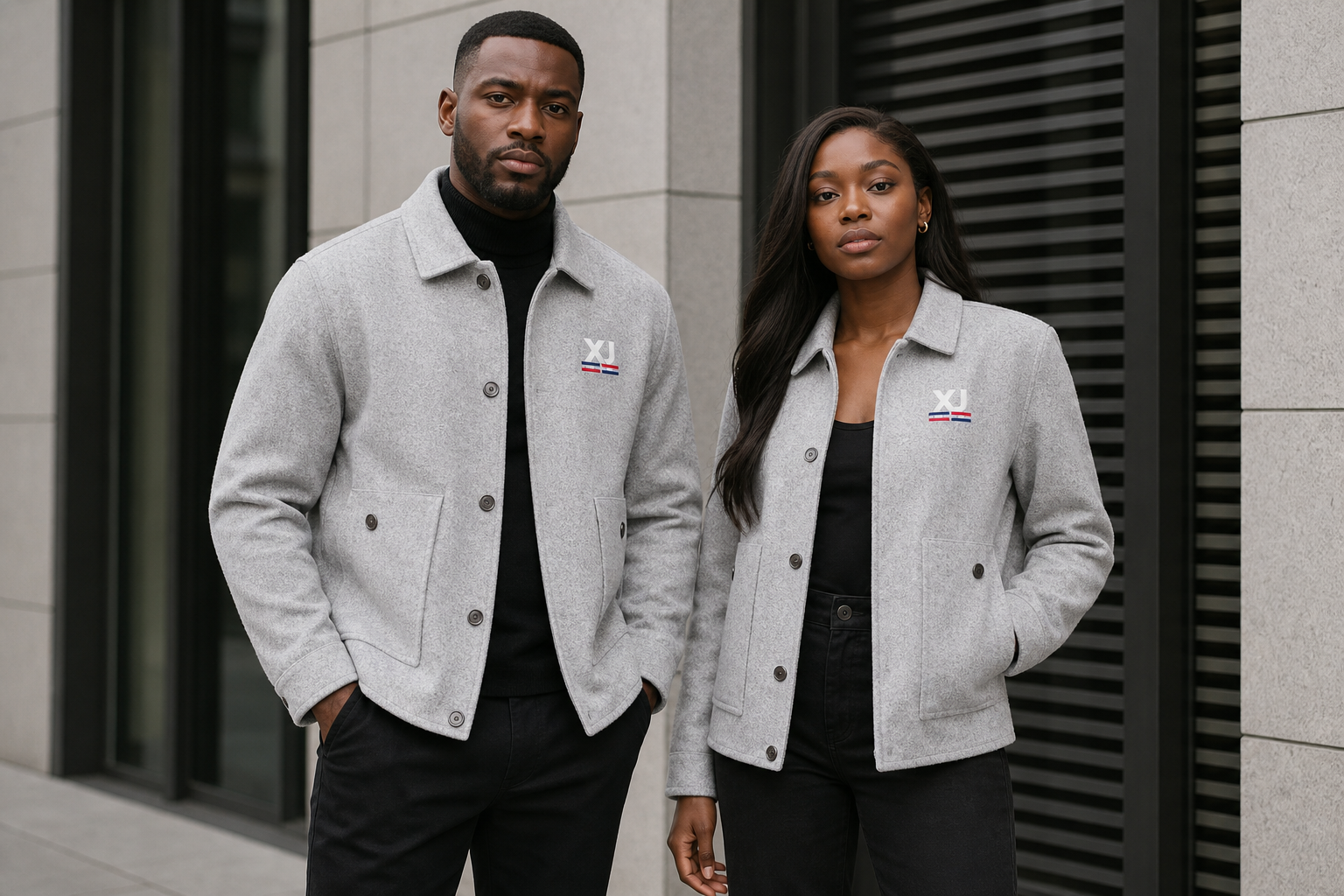Veste grise XJ, campagne