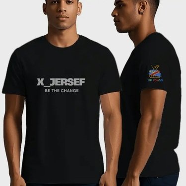 T-shirt X JERSEF Noir Polyester, photo originale