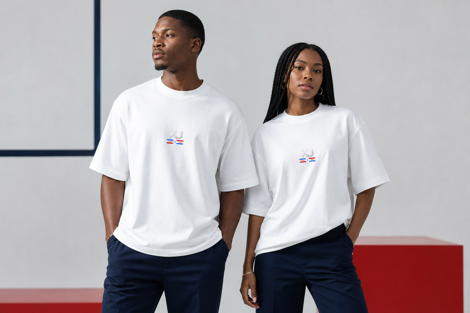 T-shirt XJ blanc, vue 1
